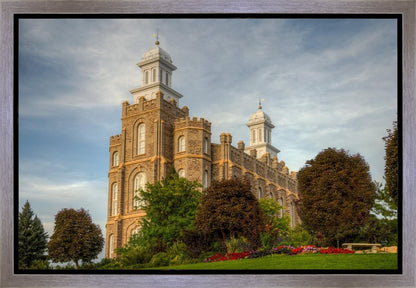 Logan Utah Temple House on a Hill Gallery Wrap