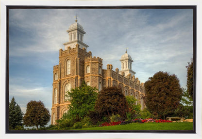 Logan Utah Temple House on a Hill Gallery Wrap