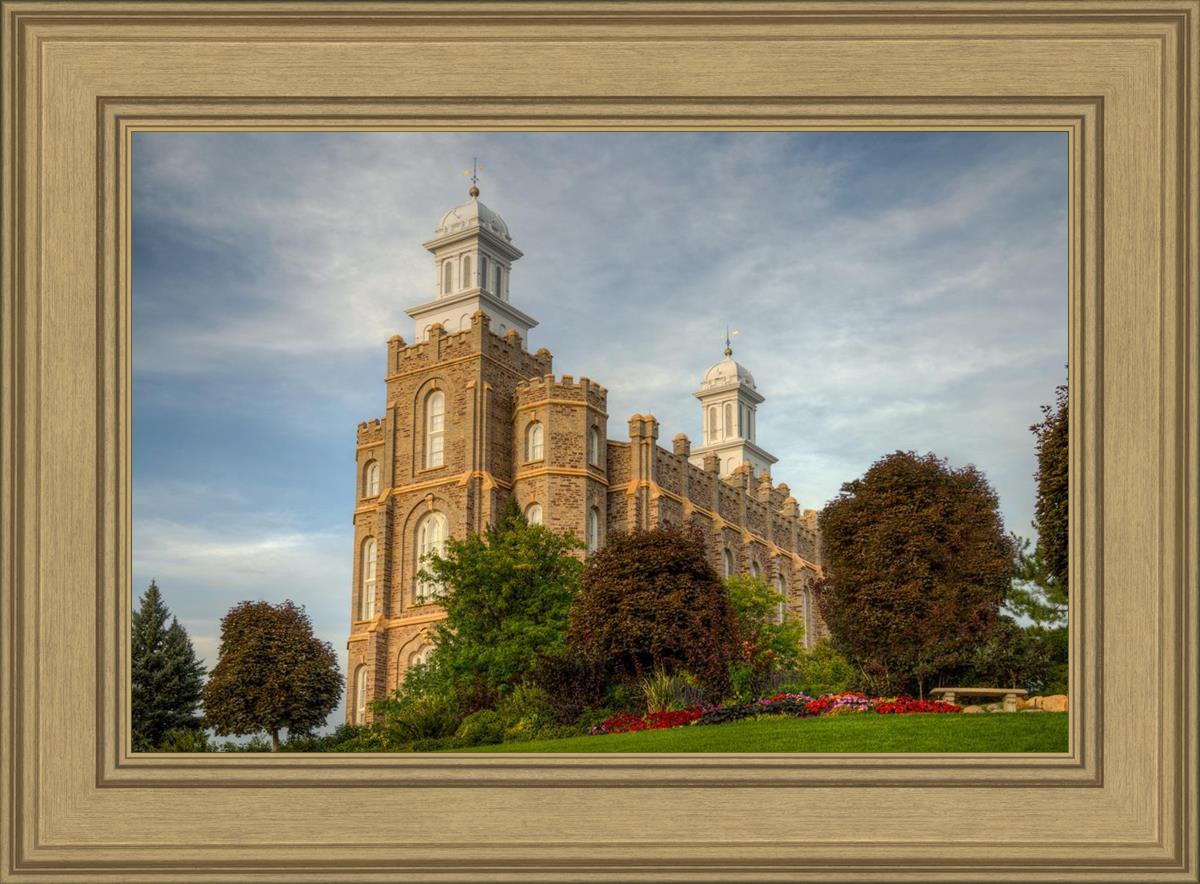 Logan Utah Temple House on a Hill
