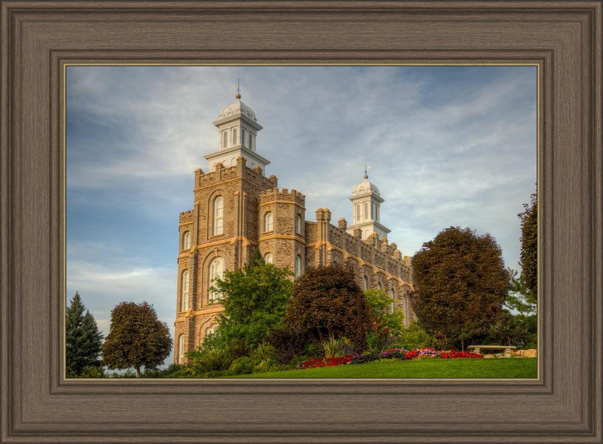 Logan Utah Temple House on a Hill