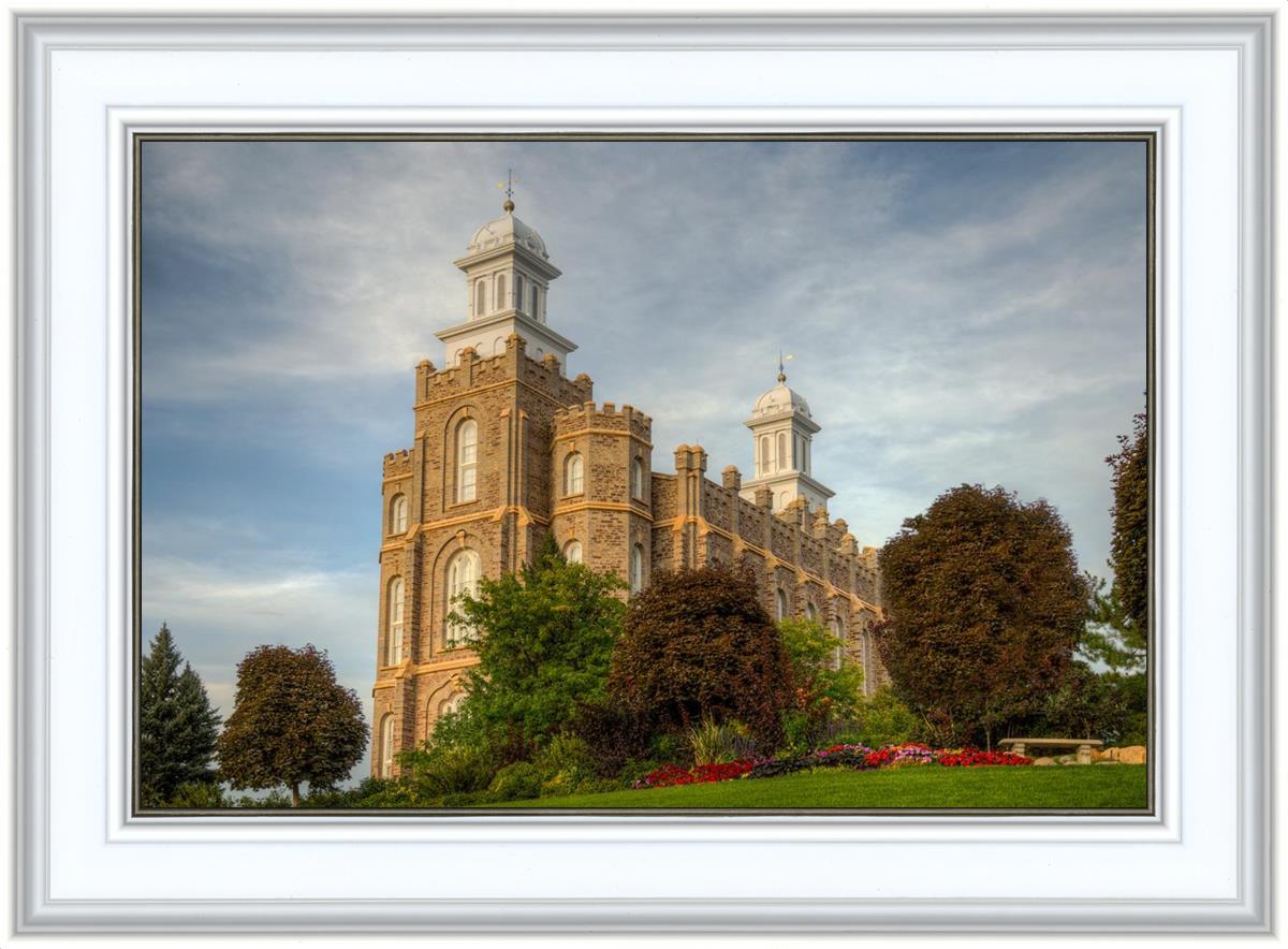 Logan Utah Temple House on a Hill
