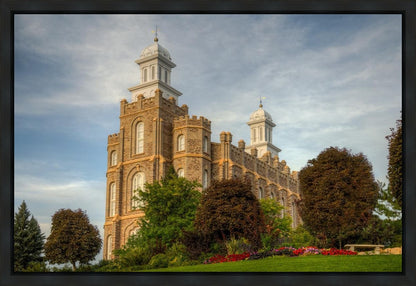 Logan Utah Temple House on a Hill Gallery Wrap