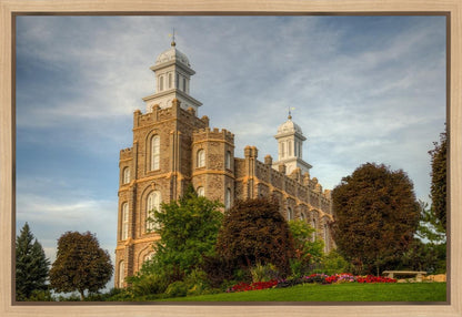 Logan Utah Temple House on a Hill Gallery Wrap