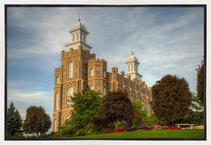 Logan Utah Temple House on a Hill Gallery Wrap