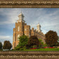 Logan Utah Temple House on a Hill