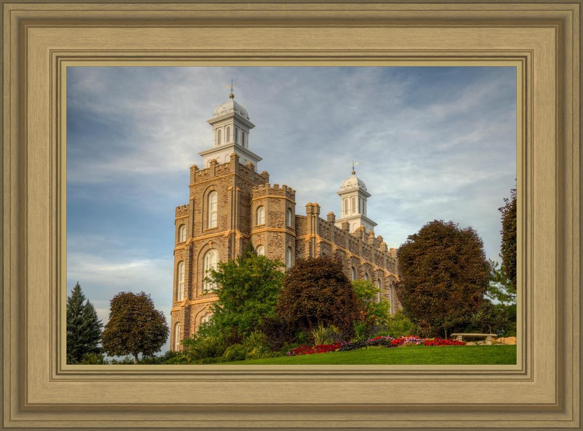 Logan Utah Temple House on a Hill