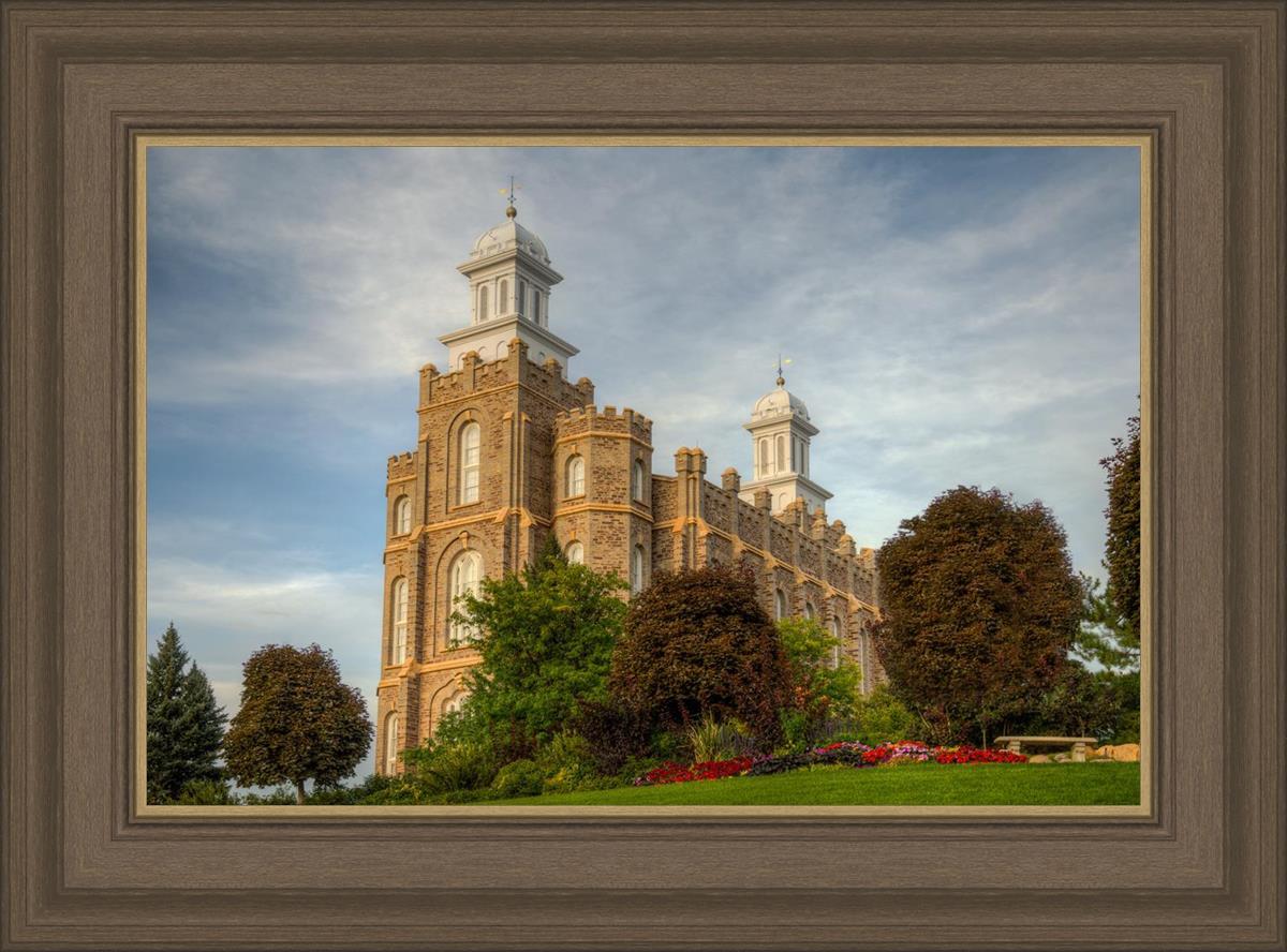 Logan Utah Temple House on a Hill