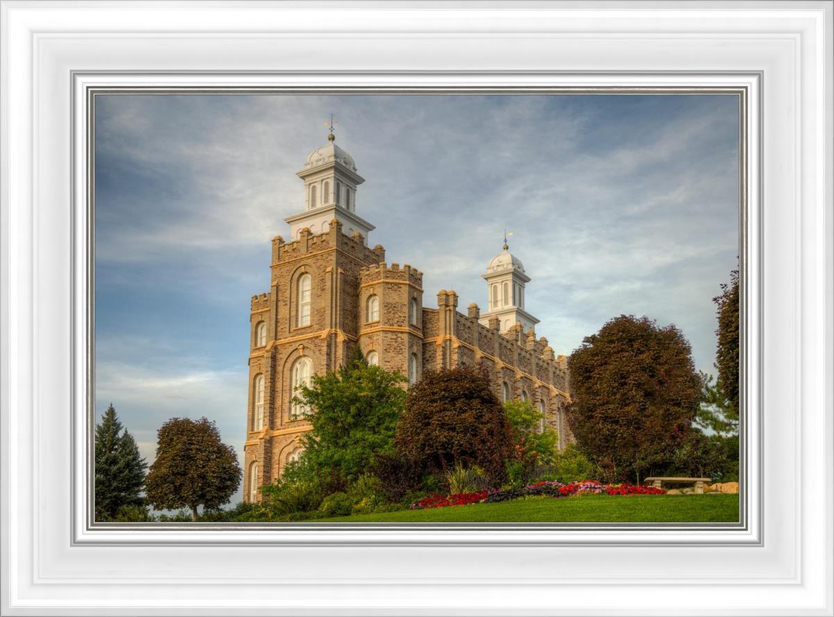 Logan Utah Temple House on a Hill