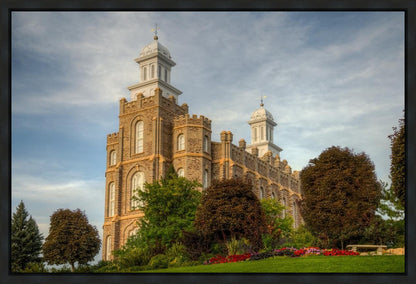 Logan Utah Temple House on a Hill Gallery Wrap