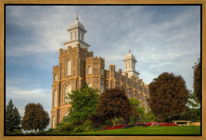 Logan Utah Temple House on a Hill Gallery Wrap