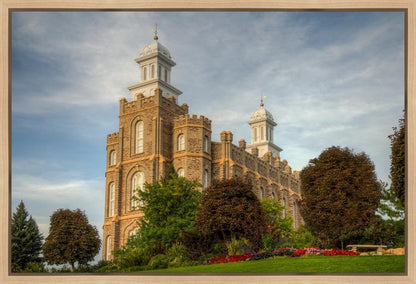Logan Utah Temple House on a Hill Gallery Wrap