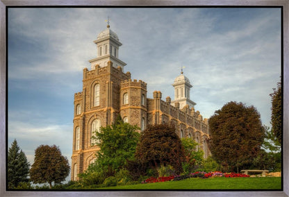 Logan Utah Temple House on a Hill Gallery Wrap