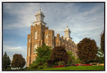 Logan Utah Temple House on a Hill Gallery Wrap