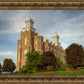 Logan Utah Temple House on a Hill