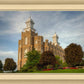 Logan Utah Temple House on a Hill