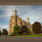 Logan Utah Temple House on a Hill