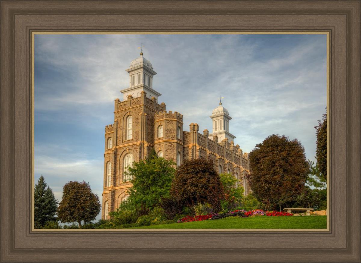 Logan Utah Temple House on a Hill