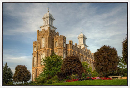 Logan Utah Temple House on a Hill Gallery Wrap