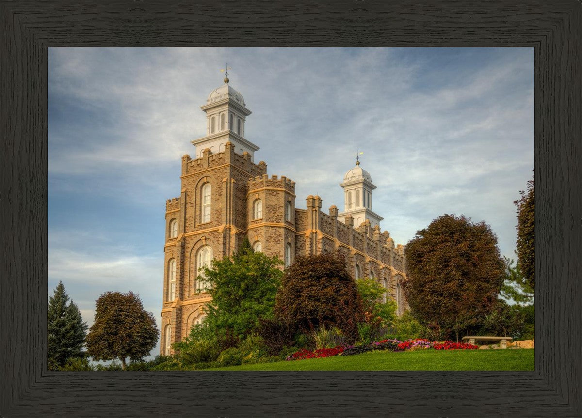 Logan Utah Temple House on a Hill