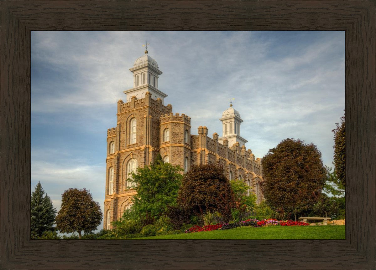 Logan Utah Temple House on a Hill