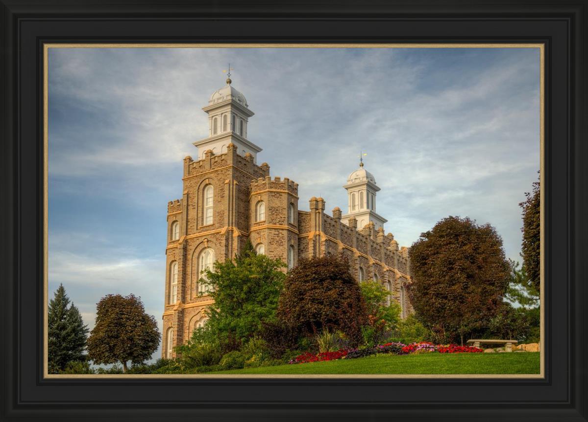 Logan Utah Temple House on a Hill