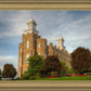 Logan Utah Temple House on a Hill
