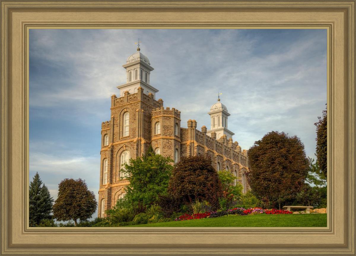 Logan Utah Temple House on a Hill