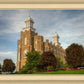 Logan Utah Temple House on a Hill