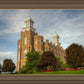 Logan Utah Temple House on a Hill