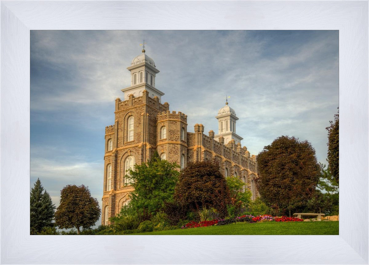 Logan Utah Temple House on a Hill