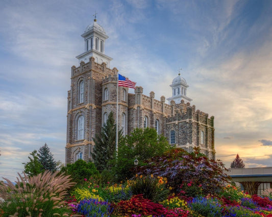 Logan Utah Temple Mountain of God Gallery Wrap
