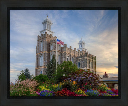 Logan Utah Temple Mountain of God Gallery Wrap