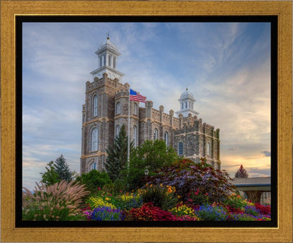 Logan Utah Temple Mountain of God Gallery Wrap