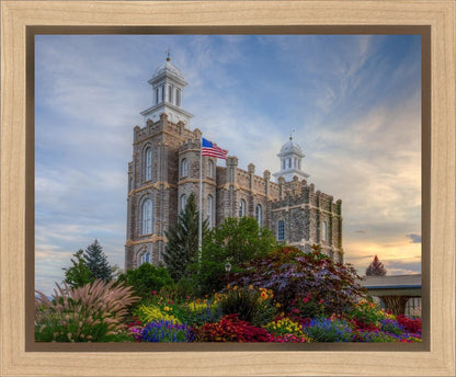 Logan Utah Temple Mountain of God Gallery Wrap