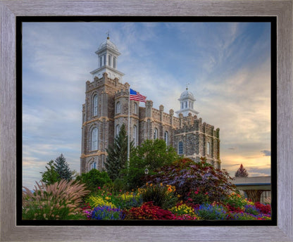 Logan Utah Temple Mountain of God Gallery Wrap