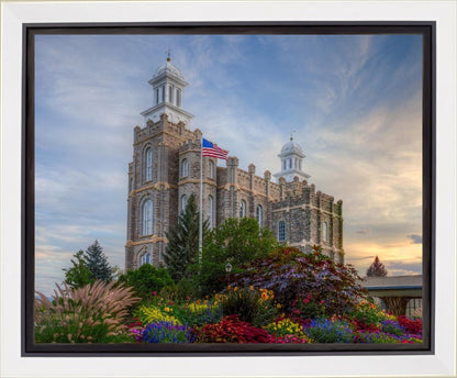 Logan Utah Temple Mountain of God Gallery Wrap
