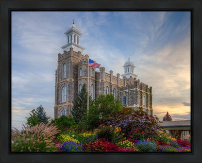 Logan Utah Temple Mountain of God Gallery Wrap