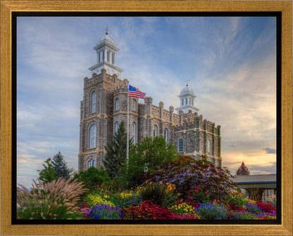 Logan Utah Temple Mountain of God Gallery Wrap