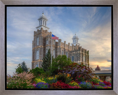 Logan Utah Temple Mountain of God Gallery Wrap