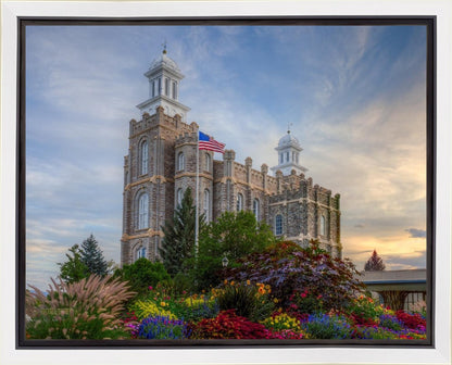 Logan Utah Temple Mountain of God Gallery Wrap