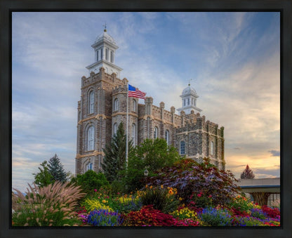 Logan Utah Temple Mountain of God Gallery Wrap