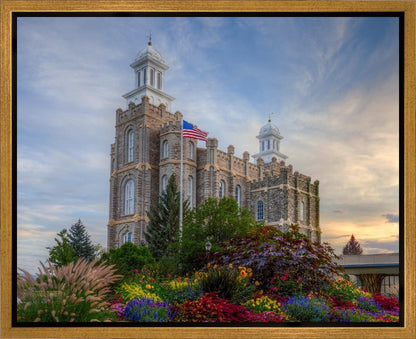 Logan Utah Temple Mountain of God Gallery Wrap