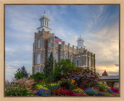 Logan Utah Temple Mountain of God Gallery Wrap