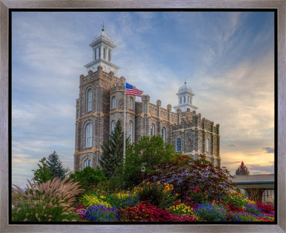 Logan Utah Temple Mountain of God Gallery Wrap