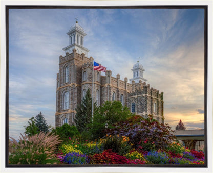 Logan Utah Temple Mountain of God Gallery Wrap