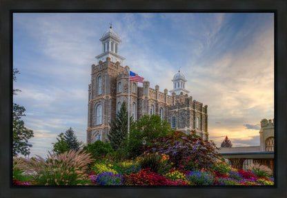 Logan Utah Temple Mountain of God Gallery Wrap