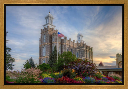 Logan Utah Temple Mountain of God Gallery Wrap