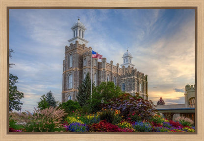 Logan Utah Temple Mountain of God Gallery Wrap