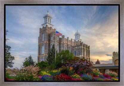 Logan Utah Temple Mountain of God Gallery Wrap
