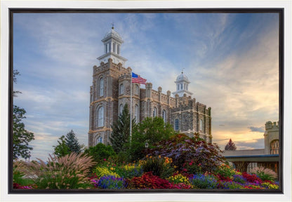Logan Utah Temple Mountain of God Gallery Wrap